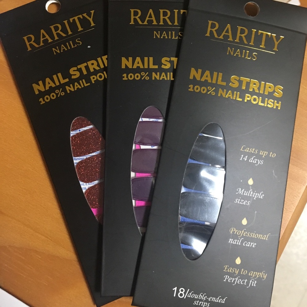 3 Packs of Rarity nail wraps